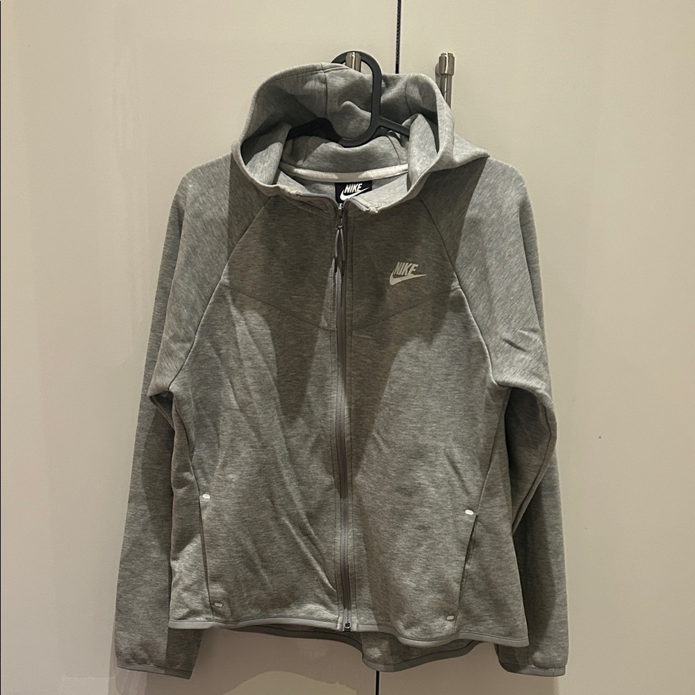 Nike Heather Gray Full-Zip Hoodie
